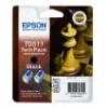 EPSON STYLUS COLOR 740 TWIN PACK CARTUS BLACK C13T05114210 2X24ML ORIGINAL