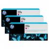 HP 771C TRIPACK CARTUS MAGENTA NR.771C B6Y33A 3X775ML ORIGINAL PENTRU HP DESIGNJET Z6200