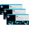 HP 771C TRIPACK CARTUS PHOTO BLACK NR.771C B6Y37A 3X775ML ORIGINAL PENTRU HP DESIGNJET Z6200