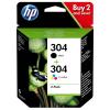 HP 304 COMBO PACK NR.304 3JB05AE BK+COLOR ORIGINAL PENTRU HP DESKJET 2620