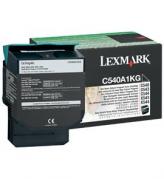 LEXMARK C540N CARTUS TONER BLACK RETURN C540A1KG 1K ORIGINAL