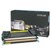 LEXMARK C734N CARTUS TONER YELLOW C734A2YG 6K ORIGINAL