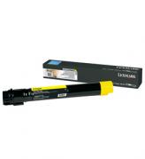 LEXMARK X950DE CARTUS TONER YELLOW X950X2YG 22K ORIGINAL