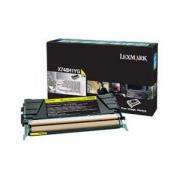 LEXMARK X748DE CARTUS TONER RETURN YELLOW X748H1YG 10K ORIGINAL